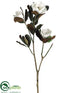 Silk Plants Direct Magnolia Spray - White - Pack of 2