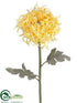 Silk Plants Direct Spider Mum Spray - Yellow - Pack of 12