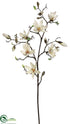 Silk Plants Direct Magnolia Tree Branch - Cream - Pack of 4