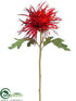 Silk Plants Direct Spider Mum Spray - Brick - Pack of 12