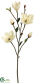 Silk Plants Direct Tree Magnolia Branch - Cream - Pack of 6