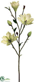 Silk Plants Direct Tree Magnolia Branch - Green - Pack of 6