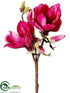 Silk Plants Direct Magnolia Spray - Fuchsia - Pack of 6