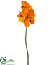 Silk Plants Direct Vanda Orchid Spray - Apricot Orange - Pack of 6
