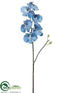 Silk Plants Direct Phalaenopsis Orchid Spray - Blue Delphinium - Pack of 6