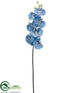 Silk Plants Direct Phalaenopsis Orchid Spray - Blue Delphinium - Pack of 4