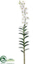 Silk Plants Direct Dendrobium Orchid - White - Pack of 2