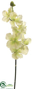Silk Plants Direct Vanda Orchid Spray - Cream Green - Pack of 6