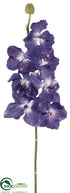 Silk Plants Direct Vanda Orchid Spray - Purple - Pack of 6