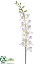 Silk Plants Direct Caesar Dendrobium Orchid Spray - Cream Lavender - Pack of 6