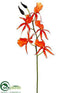 Silk Plants Direct Spider Orchid Spray - Salmon - Pack of 12
