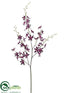 Silk Plants Direct Oncidium Orchid Spray - Violet - Pack of 12