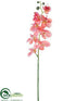 Silk Plants Direct Phalaenopsis Orchid Spray - Coral - Pack of 12