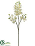 Silk Plants Direct Mini Phalaenopsis Orchid Spray - White - Pack of 6