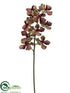 Silk Plants Direct Vanda Orchid Spray - Green Violet - Pack of 6