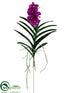 Silk Plants Direct Vanda Orchid Plant - Orchid - Pack of 4