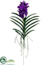 Silk Plants Direct Vanda Orchid Plant - Violet - Pack of 4