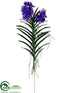 Silk Plants Direct Vanda Orchid Plant - Purple Lavender - Pack of 2