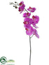 Silk Plants Direct Phalaenopsis Orchid Spray - Orchid Burgundy - Pack of 6