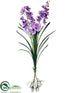 Silk Plants Direct Vanda Orchid Plant - Purple - Pack of 6
