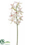 Silk Plants Direct Mokara Vanda Orchid Spray - Mauve Cream - Pack of 6