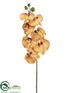 Silk Plants Direct Phalaenopsis Orchid Spray - Green Burgundy - Pack of 4