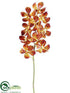 Silk Plants Direct Vanda Orchid Spray - Orange - Pack of 6