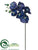 Phalaenopsis Orchid Spray - Navy Blue - Pack of 6