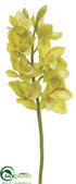 Silk Plants Direct Cymbidium Orchid Spray - Green Cream - Pack of 6