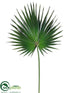 Silk Plants Direct Fan Palm Spray - Green - Pack of 12