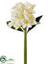 Silk Plants Direct Plumeria Spray - Ivory - Pack of 12