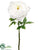 Silk Plants Direct Peony Spray - White - Pack of 12