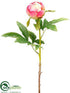 Silk Plants Direct Peony Bud Spray - Pink - Pack of 24