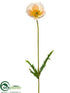 Silk Plants Direct Poppy Spray - Blush - Pack of 12