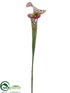 Silk Plants Direct Pitcher Plant Spray - Green Burgundy - Pack of 12