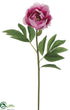 Silk Plants Direct Peony Spray - Fuchsia Cream - Pack of 12