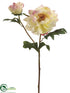 Silk Plants Direct Vintage Peony Spray - Cream Cerise - Pack of 12