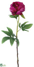Silk Plants Direct Peony Spray - Rubrum - Pack of 12