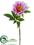Silk Plants Direct Peony Spray - Fuchsia Pink - Pack of 12