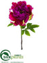 Silk Plants Direct Peony Spray - Rubrum Boysenberry - Pack of 12