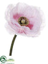 Silk Plants Direct Poppy Spray - Fuchsia Cream - Pack of 12