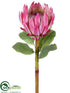 Silk Plants Direct Giant King Protea Spray - Pink - Pack of 6