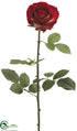 Silk Plants Direct Rose Spray - Red White - Pack of 12