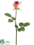 Silk Plants Direct Rose Bud Spray - Cerise Pink - Pack of 12