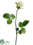 Silk Plants Direct Rose Bud Spray - Cream White - Pack of 12