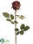 Vintage Romance Rose Spray - Eggplant Antique - Pack of 12