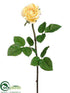 Silk Plants Direct Balmoral Rose Spray - Yellow - Pack of 12