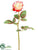 Silk Plants Direct Rose Spray - Coral - Pack of 24