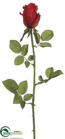 Rose Bud Spray - Red - Pack of 12