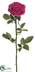 Silk Plants Direct Rose Spray - Fuchsia - Pack of 12